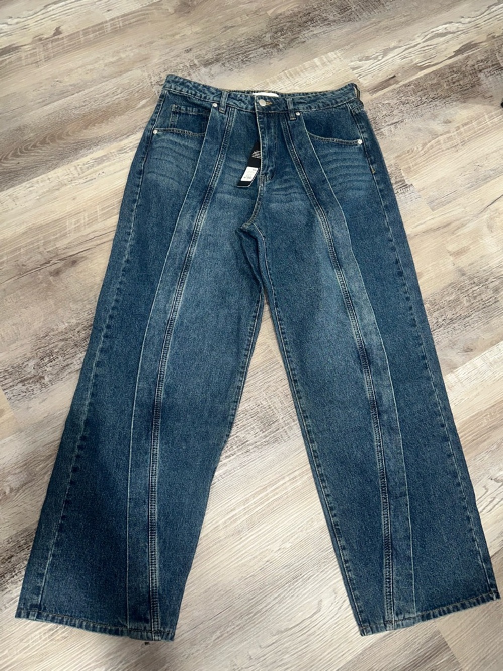 Fashion Nova “Wavy” Straight Leg Jeans (size 13)